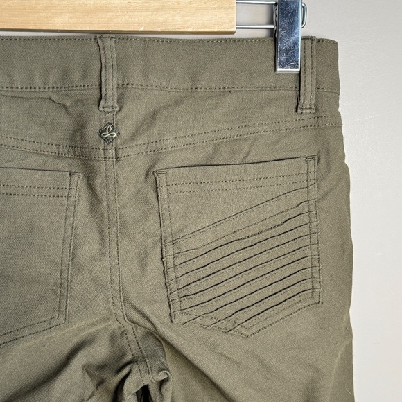PRANA Women's Brenna Stretch Casual Stretch Pants Army/Olive Green 4 Low Waist - Picture 8 of 15